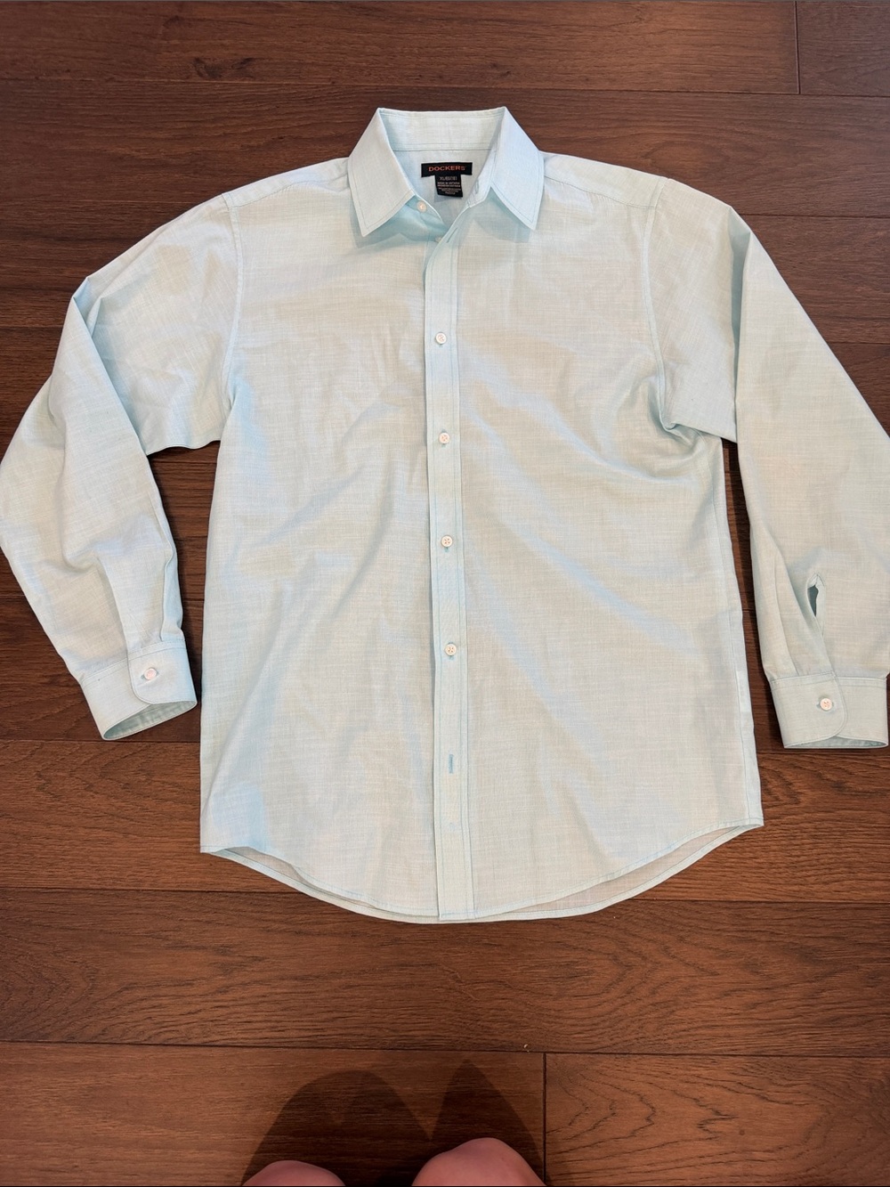 Dockers Light Blue Boys Dress Shirt Size XL / 18 - C15-046